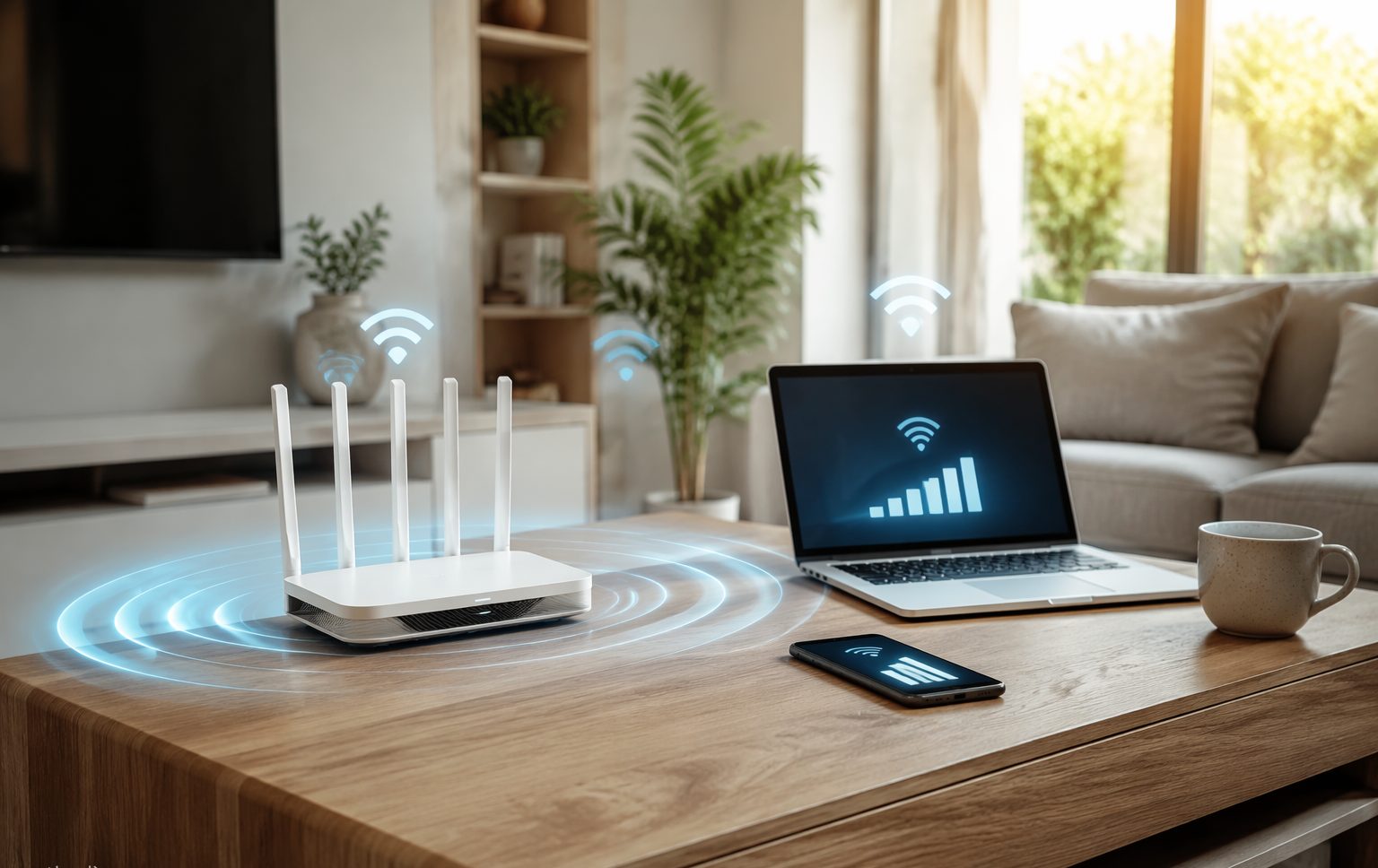 נתב Wi-Fi ביתי עם קליטה מלאה - שיפור רשת אלחוטית בבית ברחובות