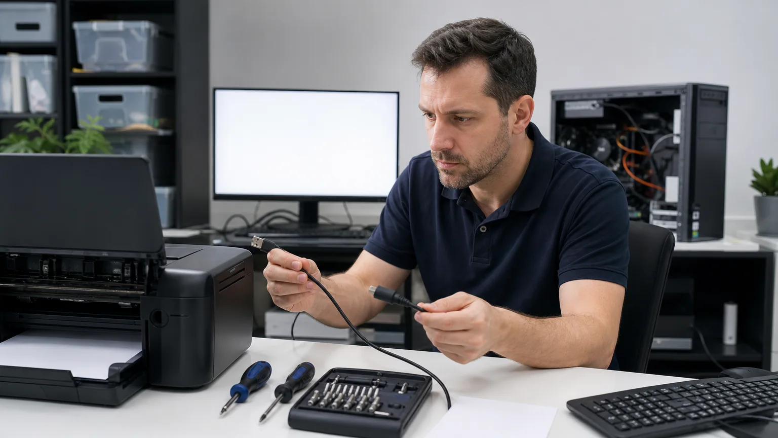 Windows לא מזהה מדפסת: מדריך לאבחון חיבור, מנהלי התקנים ותור הדפסה