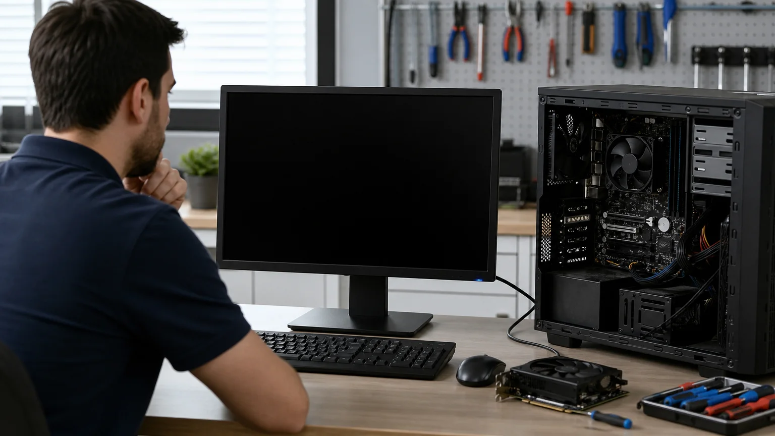 מסך שחור אחרי התחברות ל-Windows: מדריך לאבחון בטוח של הבעיה