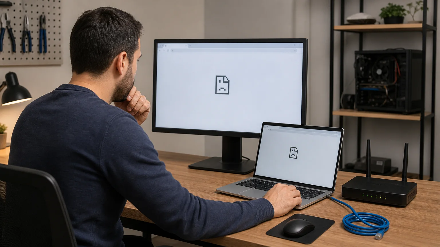 יש אינטרנט אבל אתרים לא נפתחים? מדריך לאבחון DNS, Proxy והדפדפן ב-Windows